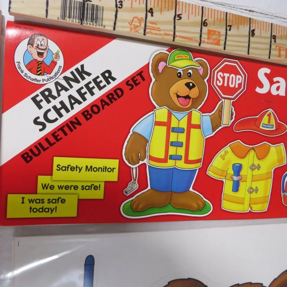 Safety Bear NEW Unopened BULLETIN BOARD SET  (gets dressed in diff clothes) #2